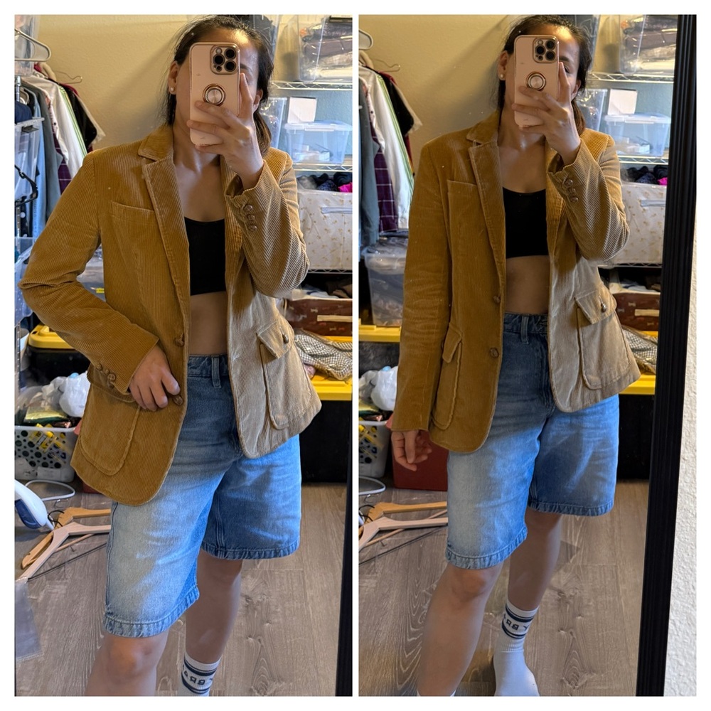 Vintage Japanese Velvet Blazer-size 8 - Picture 1 of 10